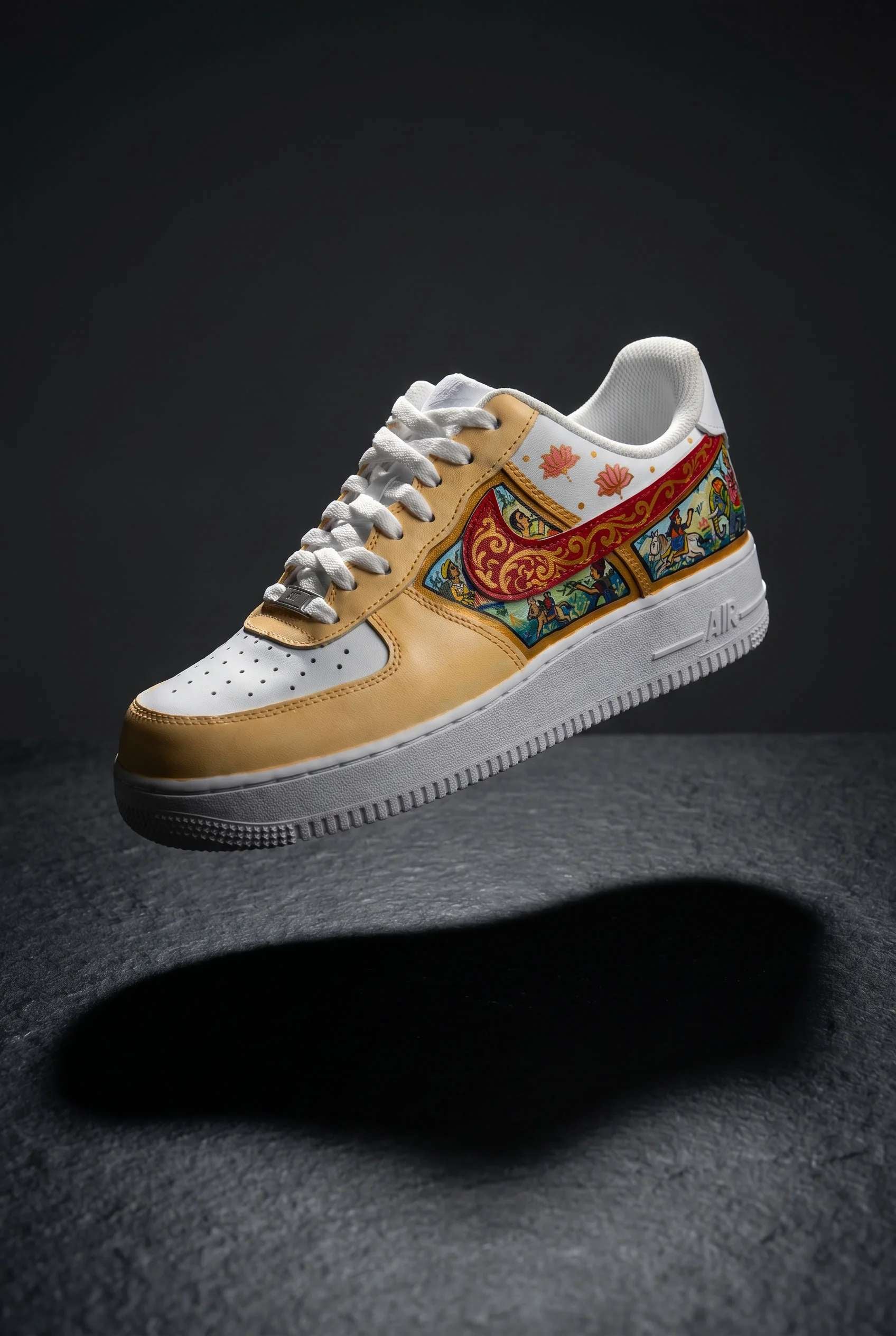 Centuries of Rajasthani artistry, hand-painted onto a single pair.