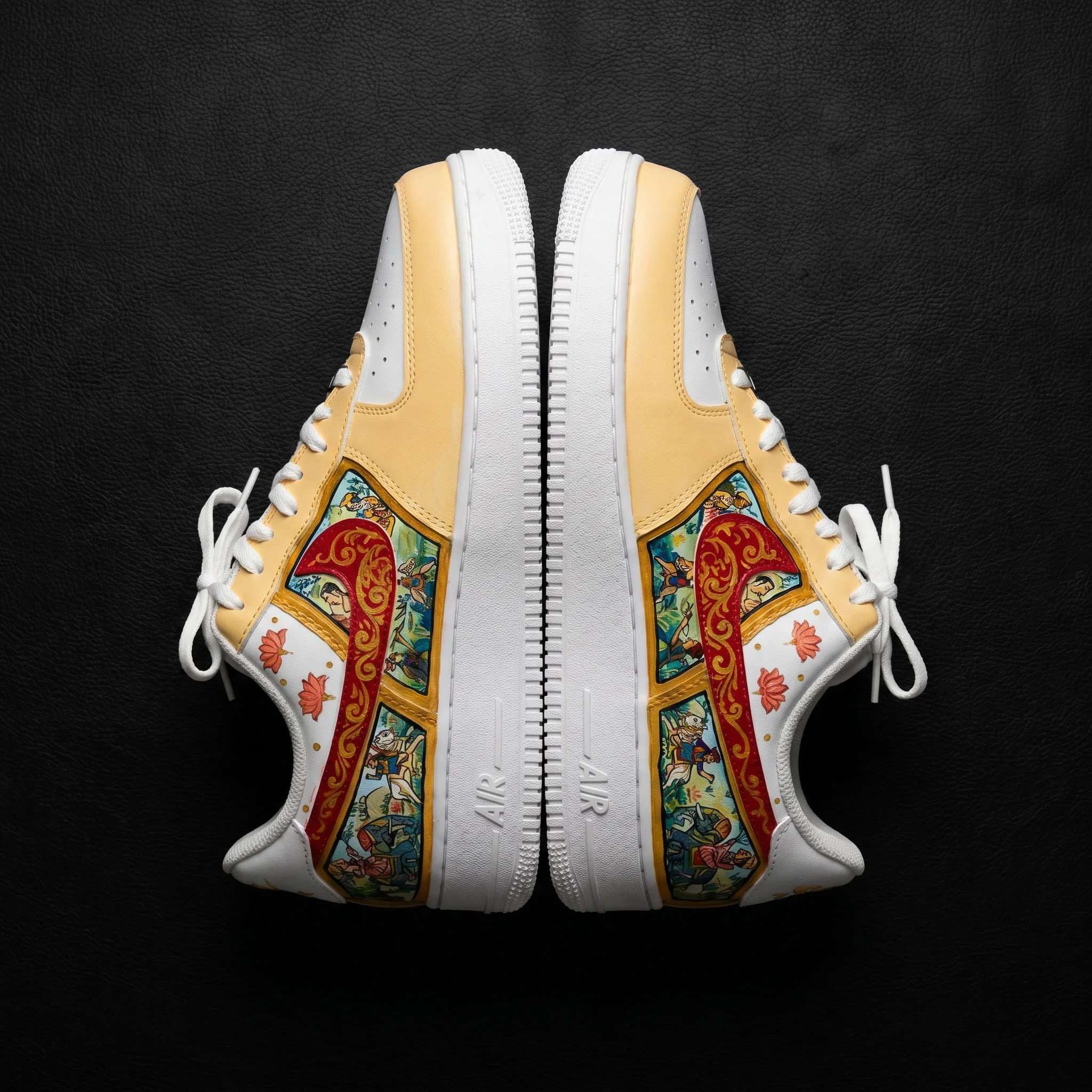 Custom Hand Painted Nike Air Force 1 Royal Heritage